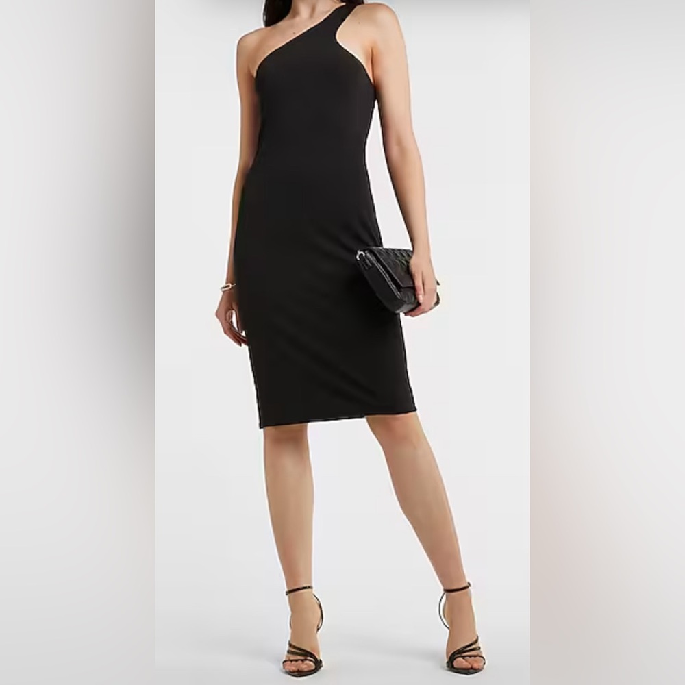 NWT Express Body Contour One Shoulder Sheath Dress Size XS